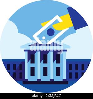 US Holiday Tax Day Stock Vector