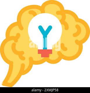 Brain Activity Action Idea Stock Vector
