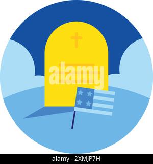 US Holiday Memorial Day Stock Vector