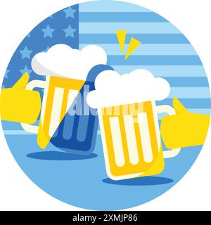 US Holiday Independence Day Stock Vector