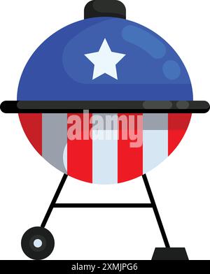 4th July BBQ Stock Vector