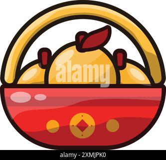 Chinese New Year Flat Icon 10 Stock Vector