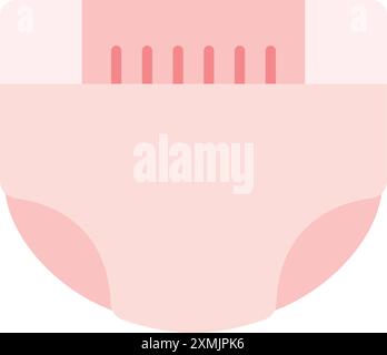 Baby Diaper Stock Vector