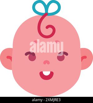 Baby Face Stock Vector