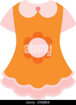 Baby Girl Dress Stock Vector