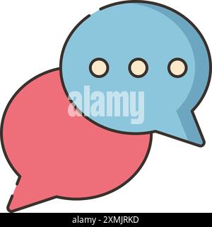 Chat Bubbles Icon Stock Vector