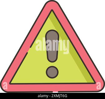 Exclamation Mark Web Icon Stock Vector