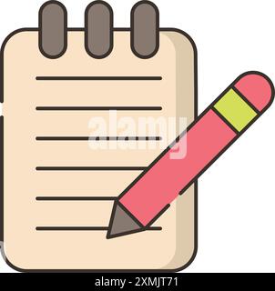 Edit Note Web Icon Stock Vector