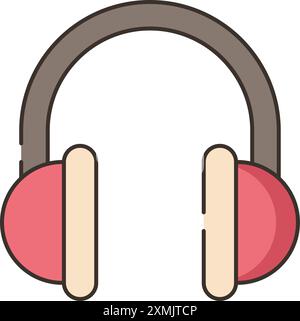 Headphones Web Icon Stock Vector