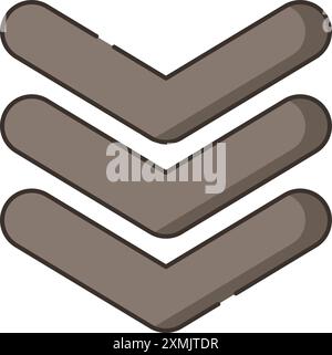 Arrow Down Web Icon Stock Vector