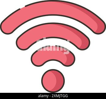 Wi-Fi Web Icon Stock Vector