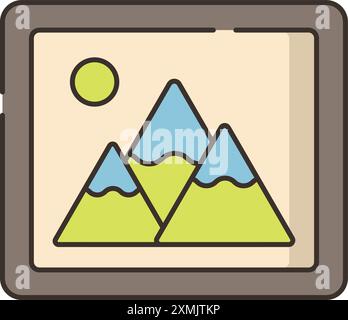 Image Web Icon Stock Vector