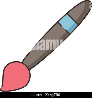 Brush Web Icon Stock Vector