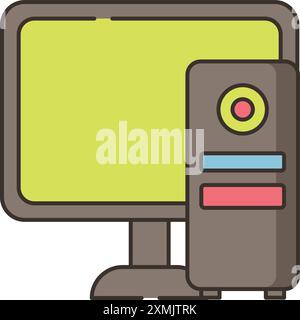 Computer Web Icon Stock Vector