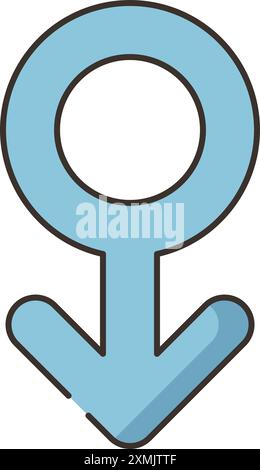 Male Sign Web Icon Stock Vector