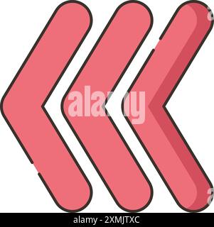 Arrow Left Web Icon Stock Vector