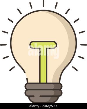Lightbulb Web Icon Stock Vector