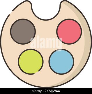 Palette Web Icon Stock Vector