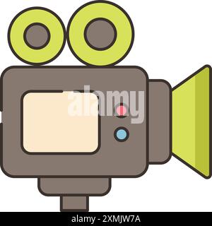 Video Camera Web Icon Stock Vector