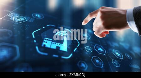Smart industry. Technology process automation concept Stock Photo