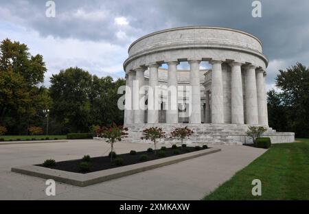 The Harding Tomb, final resting place for America's 29th president, Warren G. Harding, and First Lady Florence Harding, in Marion, Ohio. Stock Photo