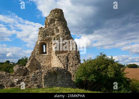 Part of the ruins of Hadleigh Castle, Essex, UK, in summertime Stock Photo