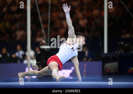 Leo Saladino (France). European Championships Munich 2022: Artistic Gymnastics, Floor Stock Photo