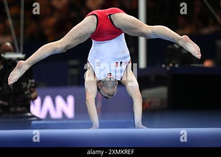 Leo Saladino (France). European Championships Munich 2022: Artistic Gymnastics, Floor Stock Photo