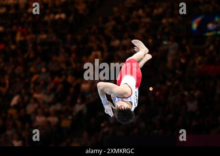 Leo Saladino (France). European Championships Munich 2022: Artistic Gymnastics, Floor Stock Photo