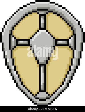pixel art of fantasy paladin knight isolated background Stock Vector ...