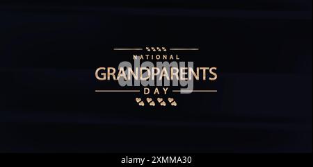 Grandparents Our Pillars of Wisdom on National Grandparents Day Stock Vector