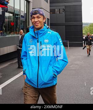 Spa Francorchamps, Belgium. 27th July, 2024. 27.07.2024, Circuit de Spa-Francorchamps, Spa-Francorchhamps, Formula 1 Rolex Belgian Grand Prix 2024, im Bild Alexander Albon (GBR), Williams Racing (Photo by Alessio De Marco/Sipa USA) Credit: Sipa USA/Alamy Live News Stock Photo