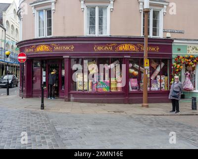 Frontage of Hardys Original Sweet Shop, Cambridge, UK Stock Photo