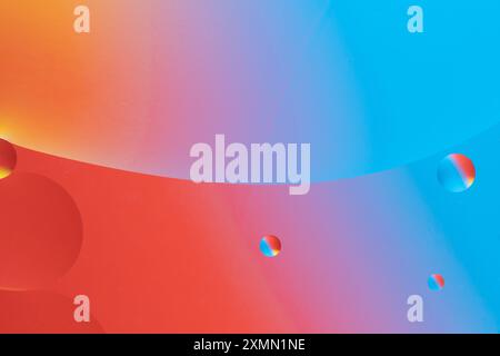 Bright abstract image with circles and smooth shapes Stock Photo
