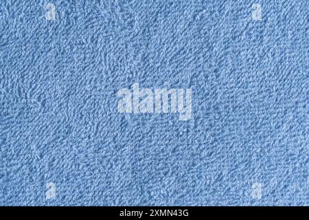 Blue towel texture. Abstract background and texture for design. Top view Stock Photo