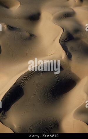 Aerials  over the Algodones Dunes Stock Photo