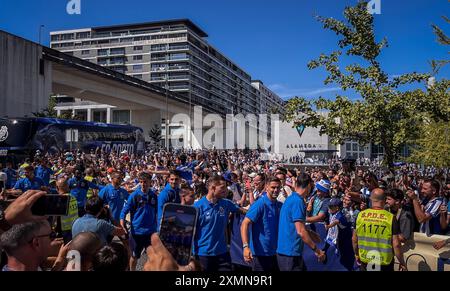 Porto, Portugal. 28th July, 2024. Porto, 07/28/2024 - Futebol Clube do Porto hosted Al Nasr at Estádio do Dragão this evening in a presentation game for the squad members for the 2024/25 season. (Miguel Pereira/Global Imagens) Credit: Atlantico Press/Alamy Live News Stock Photo