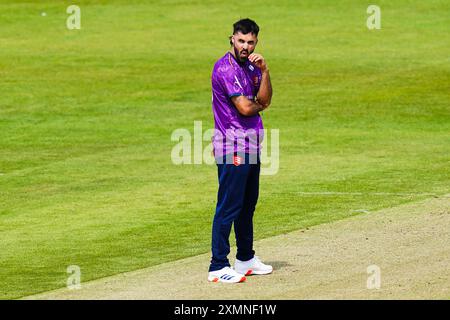 Bristol, UK, 28 July 2024. Essex’s Shane Snater during the Metro Bank One-Day Cup match between Gloucestershire and Essex. Credit: Robbie Stephenson/Gloucestershire Cricket/Alamy Live News Stock Photo