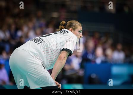 Paris, France. 29th Jul 2024.  Juri Knorr (GER) Paris 2024 Olympic Games Handball Japan vs Germany  Japan vs Deutschland Olympische Spiele 29.07.2024   Credit: Moritz Muller/Alamy Live News Stock Photo