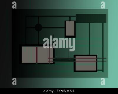 Color background and backdrop, motherboard theme Stock Photo