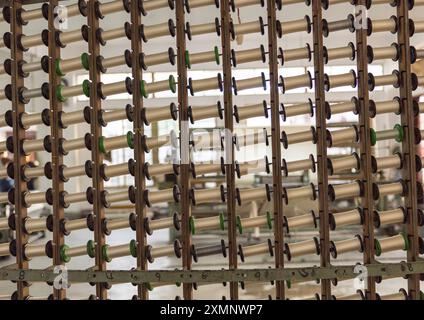 Silk factory, Rajshahi Division, Rajshahi, Bangladesh Stock Photo