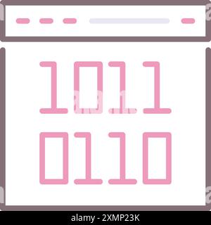 Binary Stock Vector