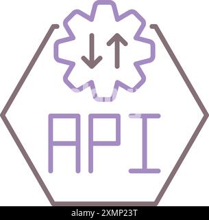 API Stock Vector