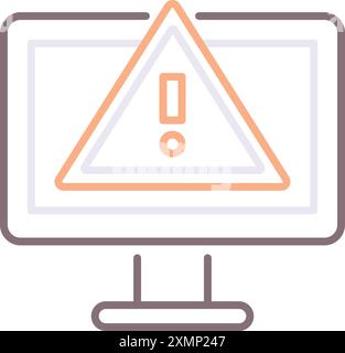 Blue Screen Error Stock Vector
