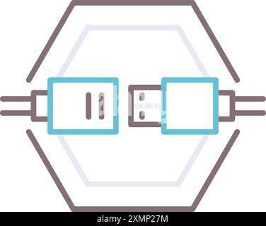 Cable Connector Stock Vector
