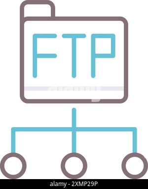 FTP Protocol Stock Vector