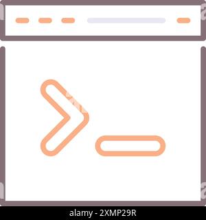 Console Command Stock Vector
