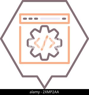 Coding Language Stock Vector