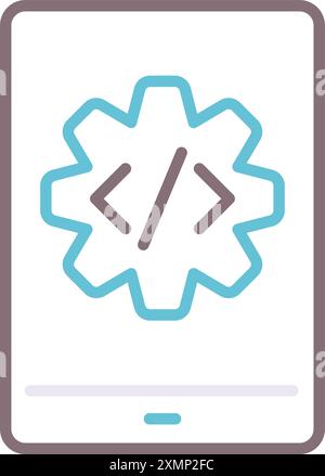 Mobile Programming Stock Vector