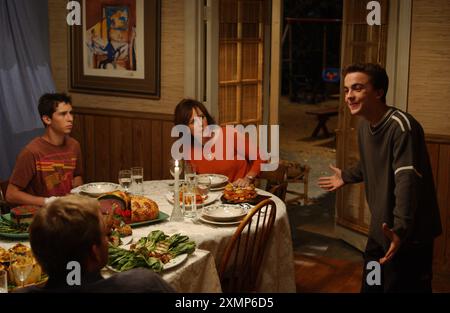 Malcolm in the Middle TV Series 2000 - 2006 USA 2003 Season 5, episode 7 : Thanksgiving Director : David D'Ovidio Justin Berfield, Jane Kaczmarek, Frankie Muniz Stock Photo